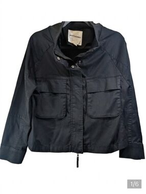 Bootlegger Soft Lyocell Utility Jacket - Black - Women's Medium NWOT